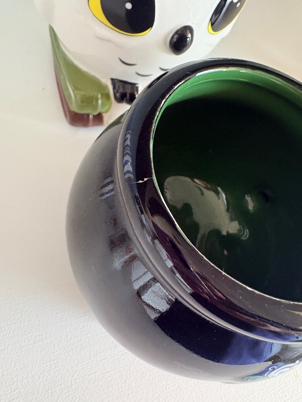 Harry Potter Slytherin Cauldron Mug Green Crest Black Ceramic Cup - Picture 9 of 9
